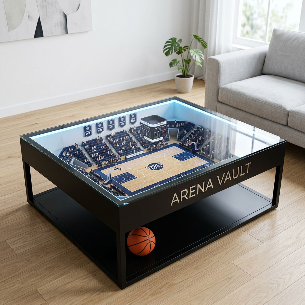 NBA Arena LED Table – living room view